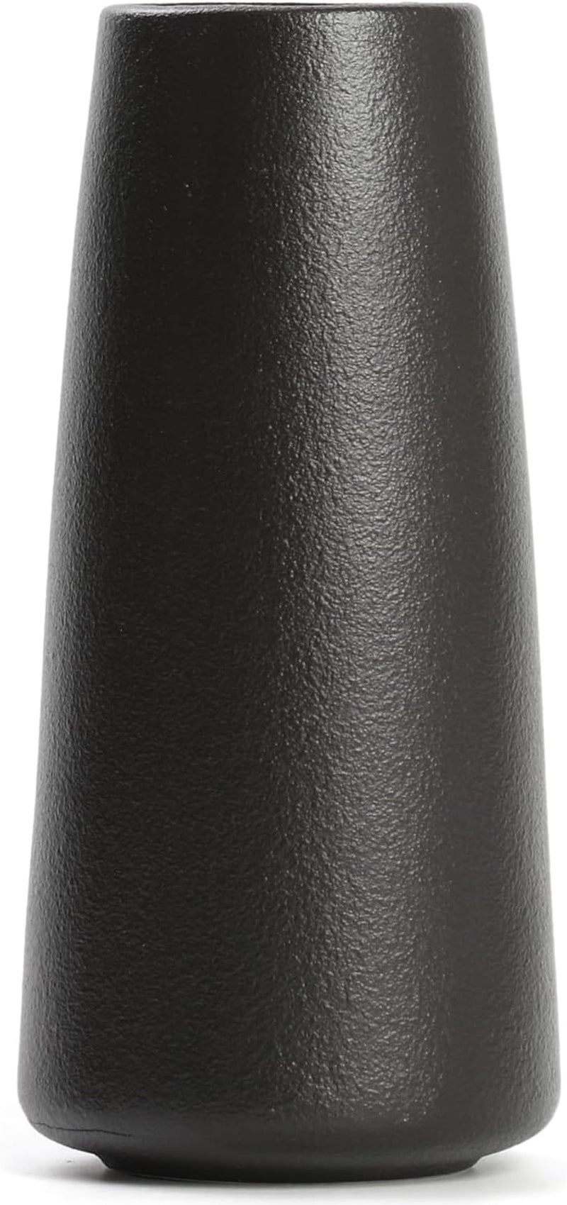 Bright White Vase - 6“ White Ceramic Flower Vase, Boho Vases for Pampas Grass, Minimalist Modern Vases for Home Decor, Table Shelf Living Room Farmhouse Decor