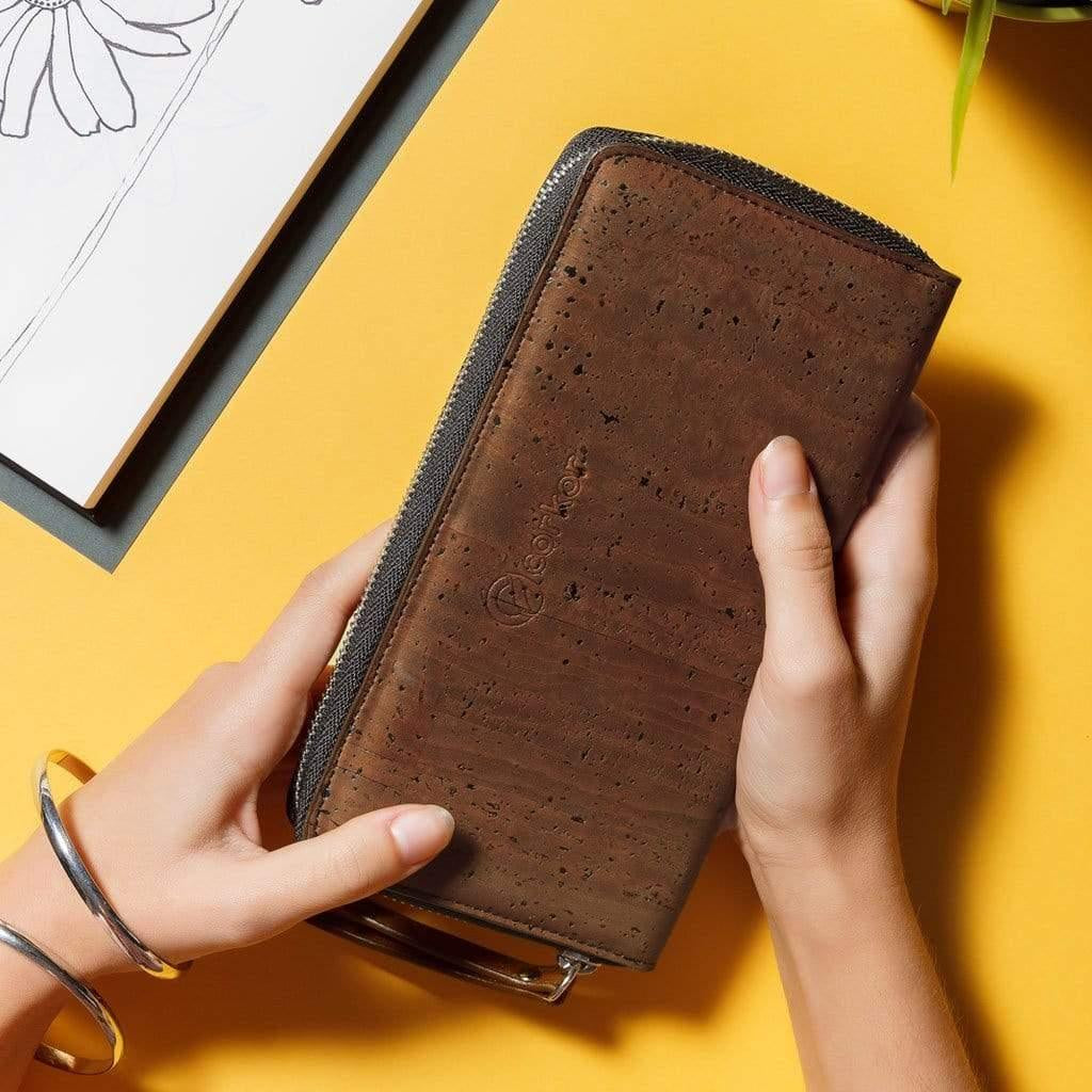 Women’s Long Cork Wallet | Eco-Friendly Slim Design