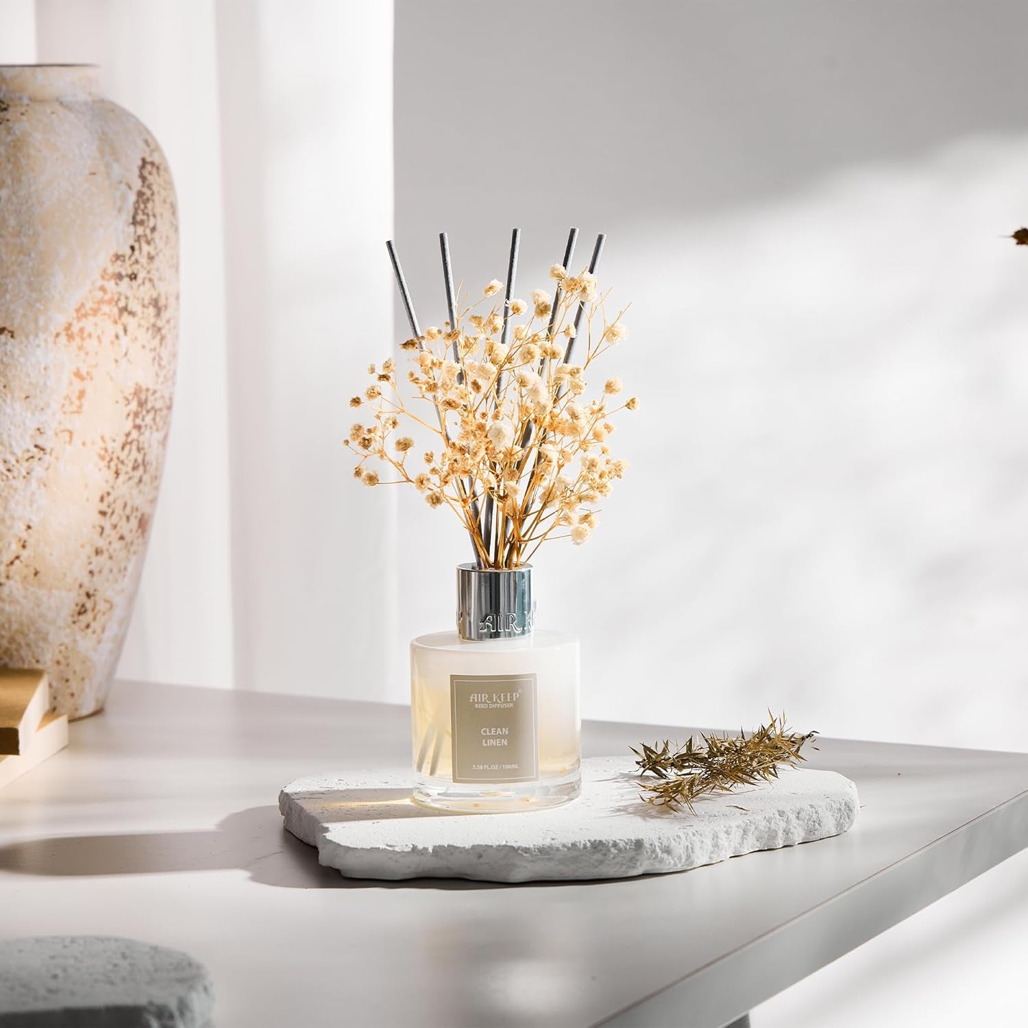 Clean Linen Reed Diffuser Set | Home Fragrance & Bathroom Decor