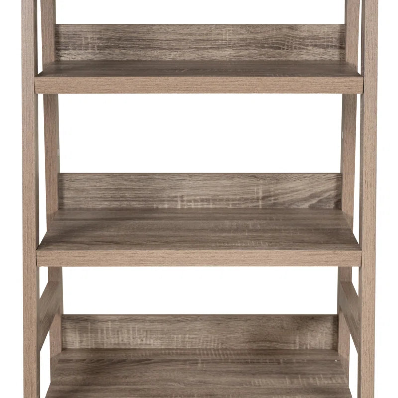 Eiland Ladder Bookcase | Modern 5-Tier Leaning Storage Shelf