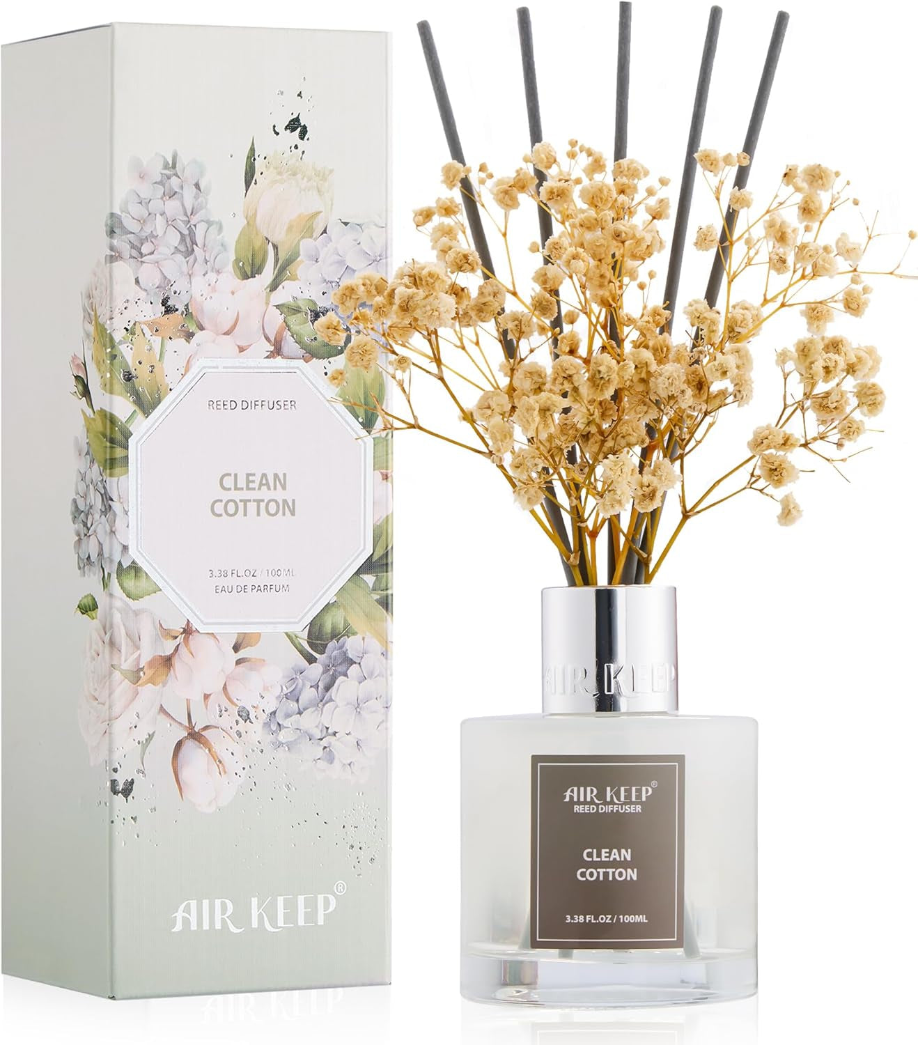 Clean Linen Reed Diffuser Set | Home Fragrance & Bathroom Decor