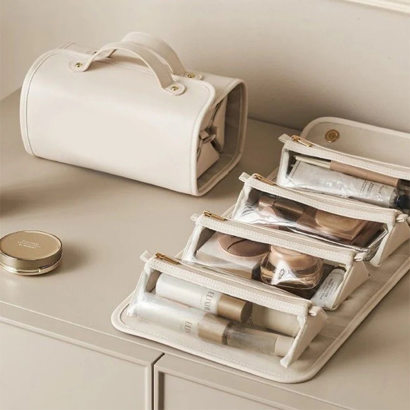 Large Capacity Portable Folding Cosmetic Bag