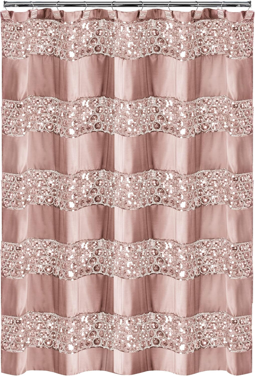 Sinatra Collection Shower Curtain | Blush Pink Modern Bathroom Décor