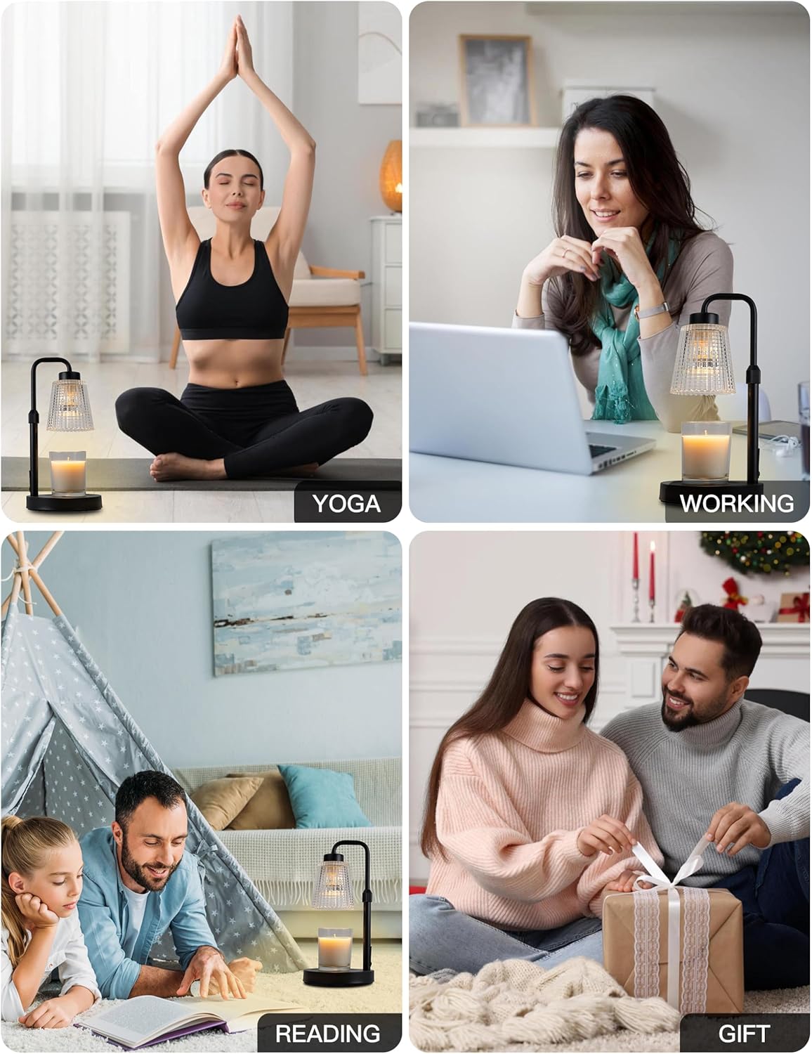 Candle Warmer Lamp with Timer & Dimmable Light – Wax Melt & Jar Candle Warmer