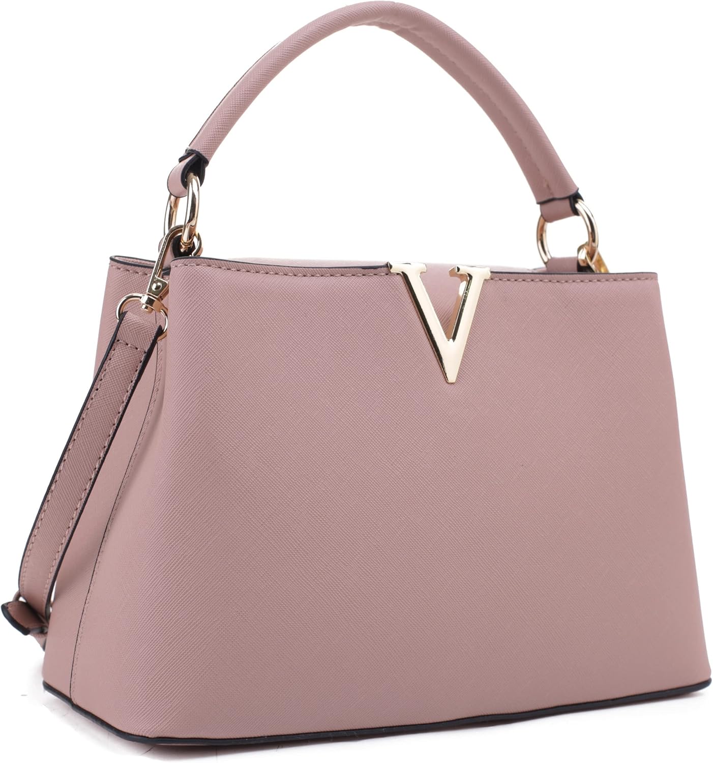 Women’s Small Satchel Bag | Classic Top Handle Crossbody Handbag with Shoulder Strap