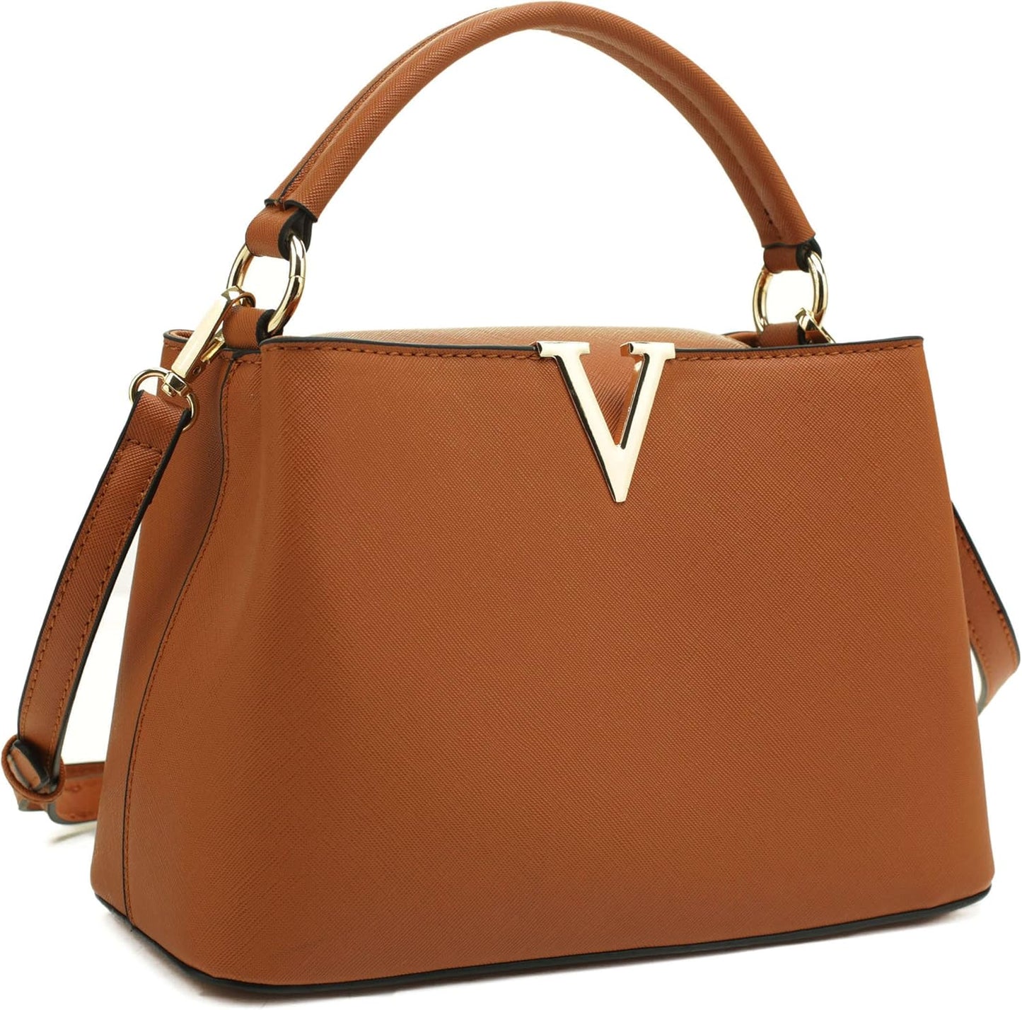 Women’s Small Satchel Bag | Classic Top Handle Crossbody Handbag with Shoulder Strap