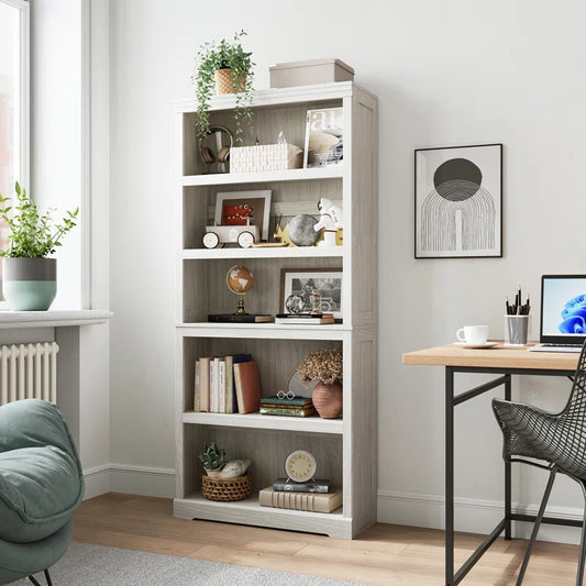 Kiwako Bookcase | Modern 5-Tier Open Storage Shelf