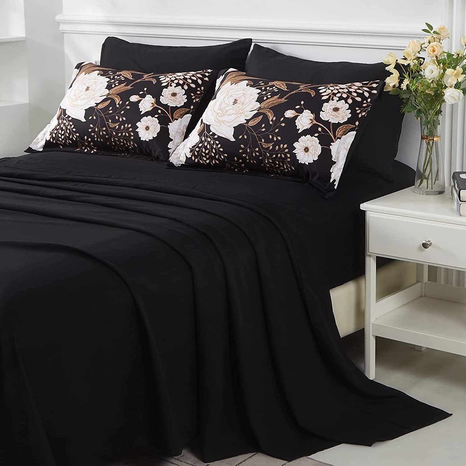 7-Piece Bed in a Bag Comforter Set | Reversible Soft Microfiber Bedding, All-Season Sheet Set