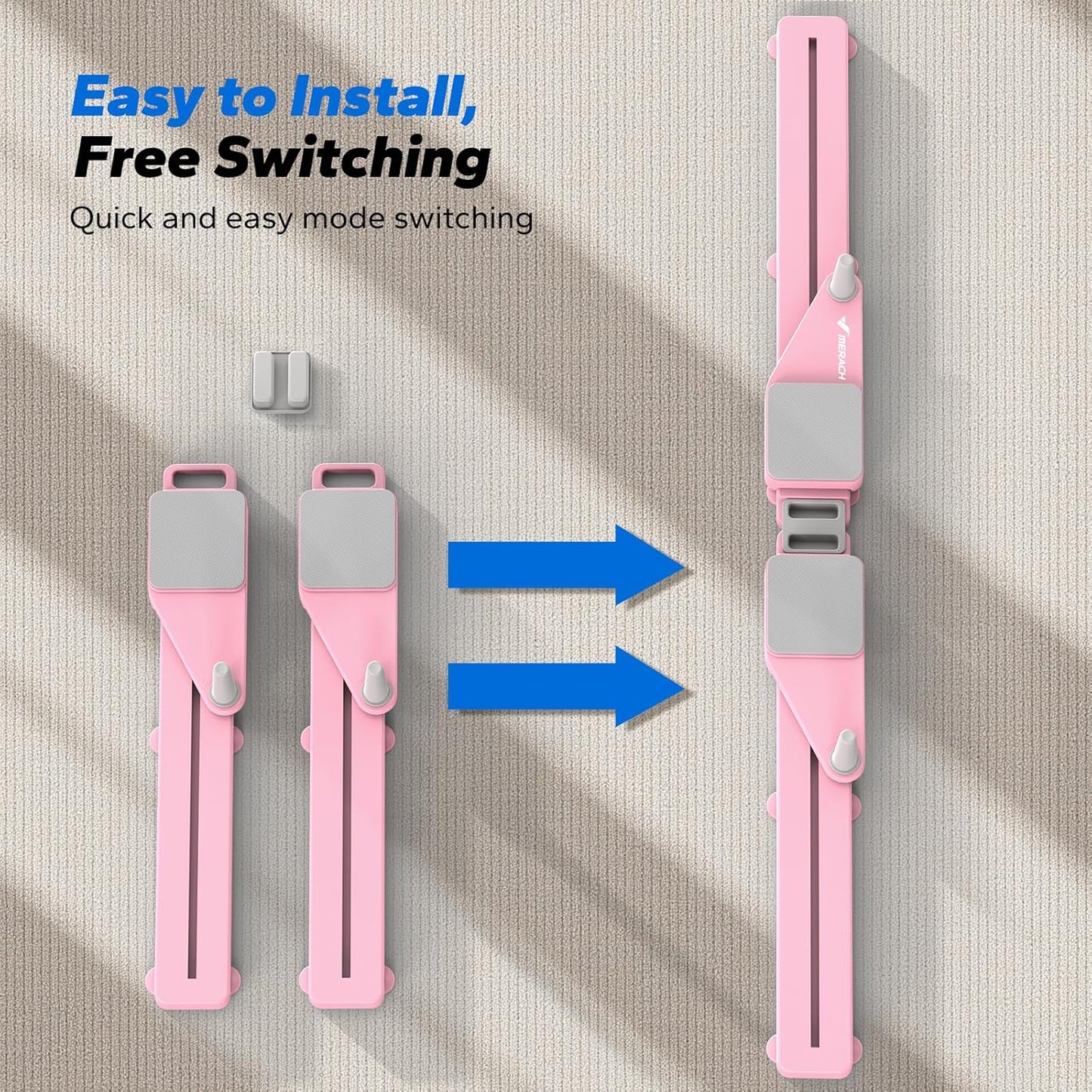 Multifunctional Pilates Board with Detachable Ab Trainer, Anti-Slip Design, and Portability for Core Workouts - Ideal Home Gym Equipment for Women