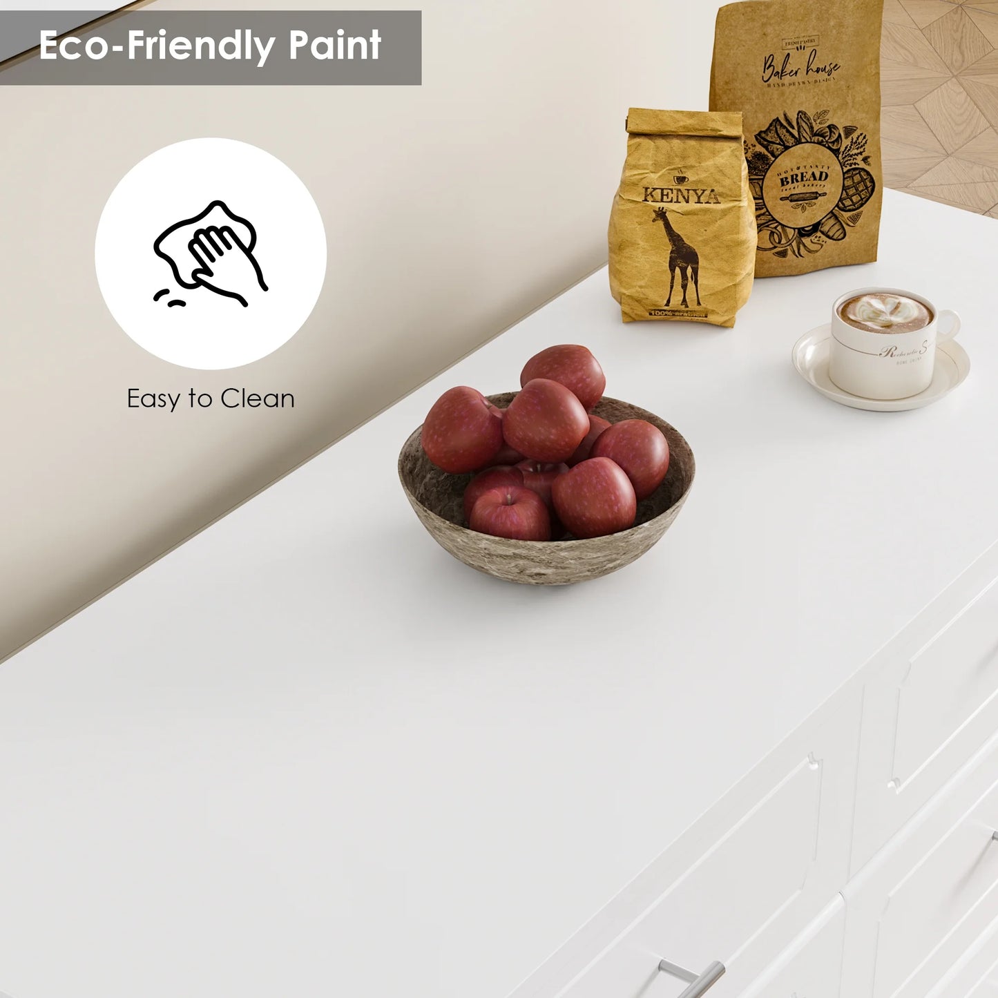 8 Drawer Double Dresser, White Horizontal Dresser Chest for Bedroom