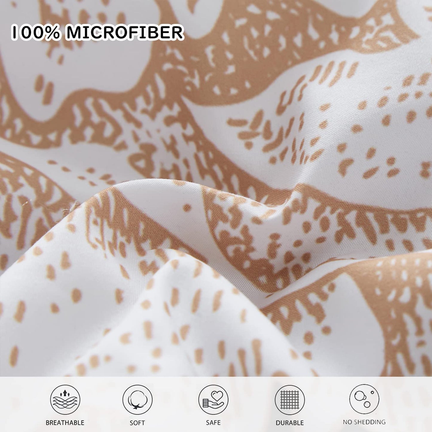 7-Piece Bed in a Bag Comforter Set | Reversible Soft Microfiber Bedding, All-Season Sheet Set