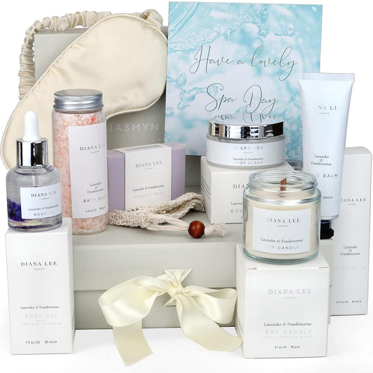 Luxury Spa Gift Basket for Women | Relaxing Lavender Self-Care Kit, Birthday & Bridal Shower Gift