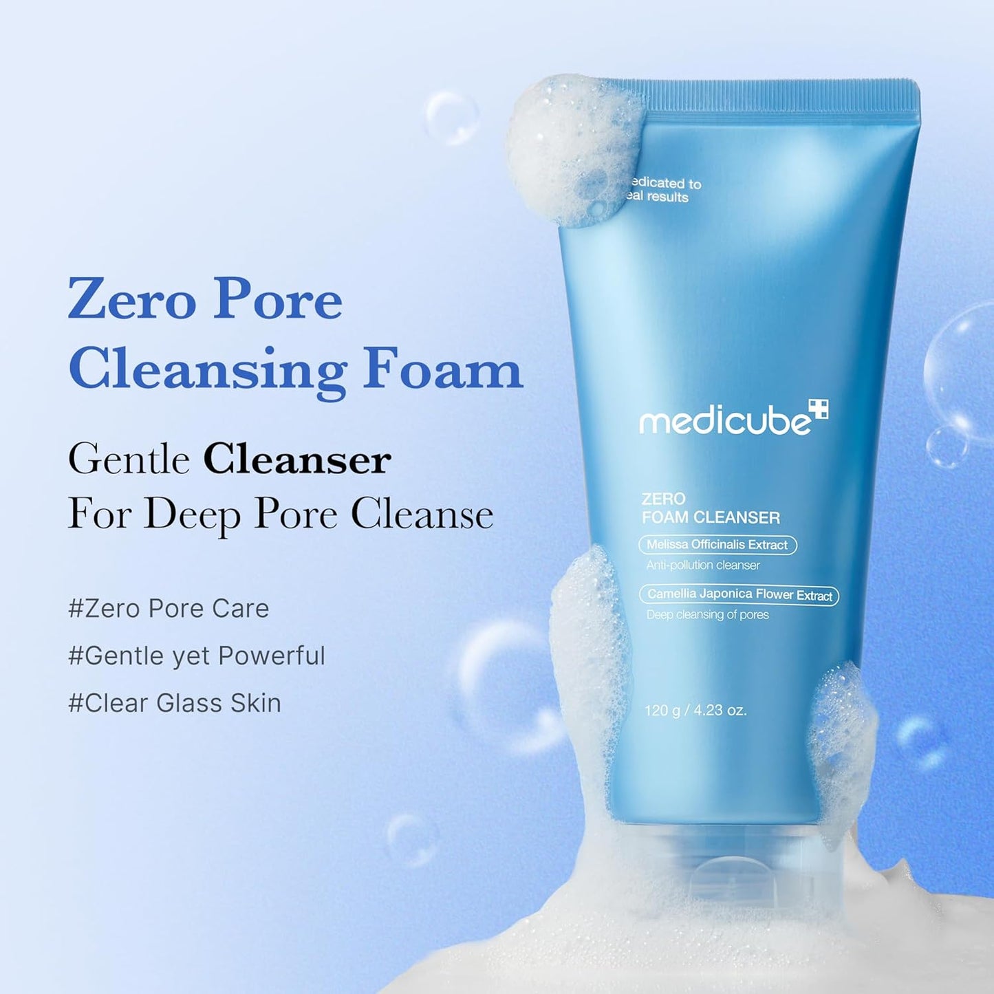 Zero Foam Cleanser for Sensitive Skin | Korean Facial Cleanser for Sebum Control, Pore Care & Moisture Balance