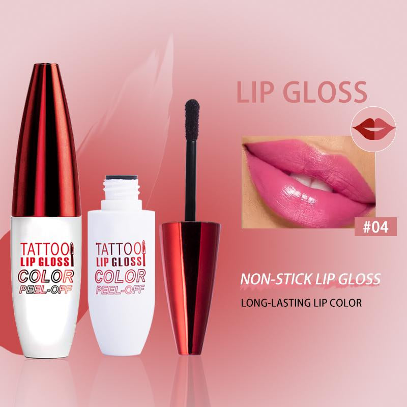 Tear off Glossy Lipstick, Natural Moisturizer , Not Easy to Peel Off, Non Stick to the Cup, Lightweight, Bright Valentine'S Day Color Hydrate Care Cosmetics