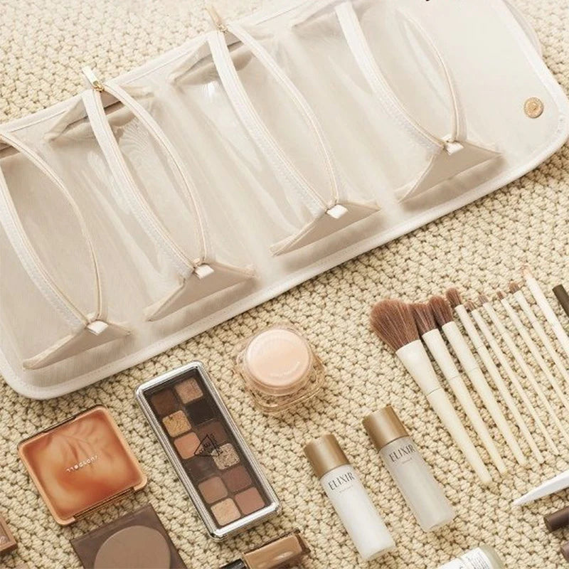 Large Capacity Portable Folding Cosmetic Bag