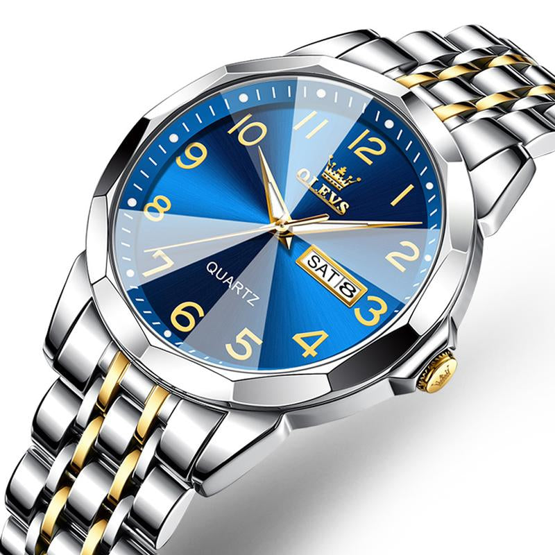OLEVS Men'S Watches, Quartz Luxury Watches, Luminous Waterproof Chronograph Watches, Men'S Watches S K