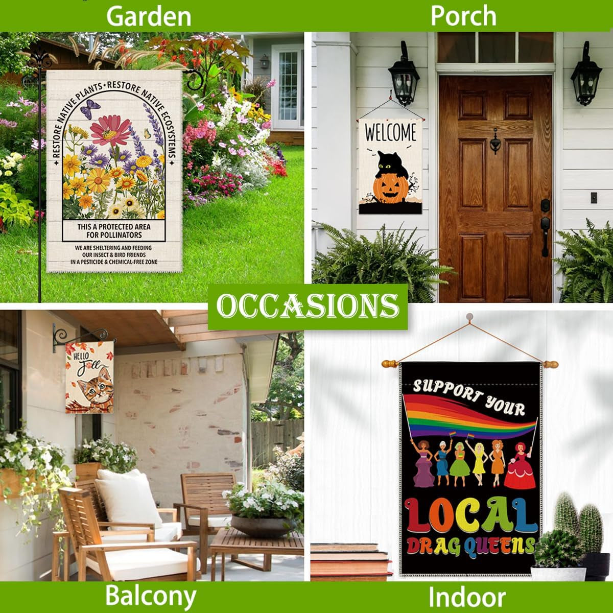 In This House We Believe Garden Flag | Equality, Love & Inclusion Yard Banner, Outdoor Farmhouse Décor