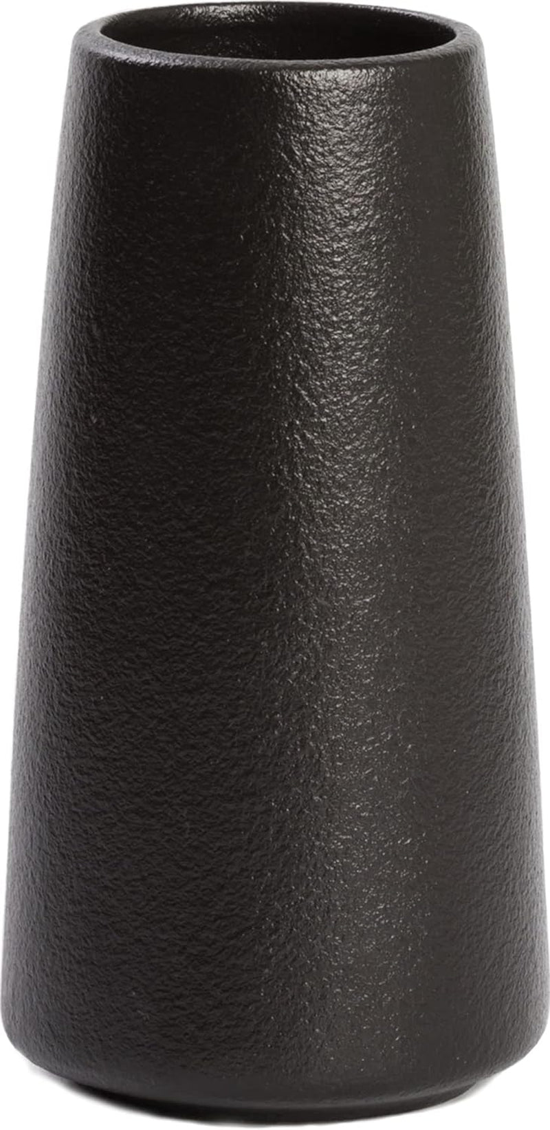 Bright White Vase - 6“ White Ceramic Flower Vase, Boho Vases for Pampas Grass, Minimalist Modern Vases for Home Decor, Table Shelf Living Room Farmhouse Decor