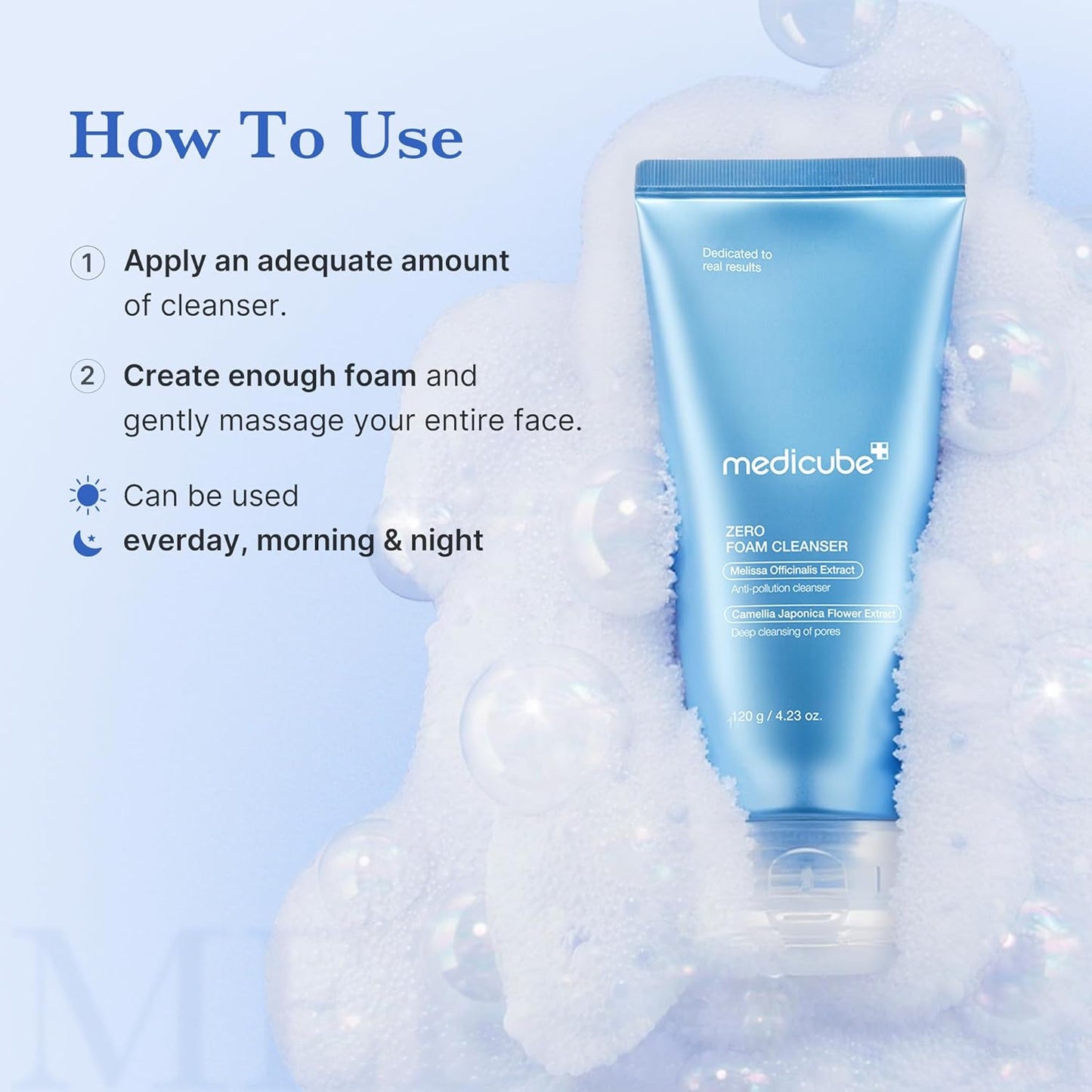 Zero Foam Cleanser for Sensitive Skin | Korean Facial Cleanser for Sebum Control, Pore Care & Moisture Balance