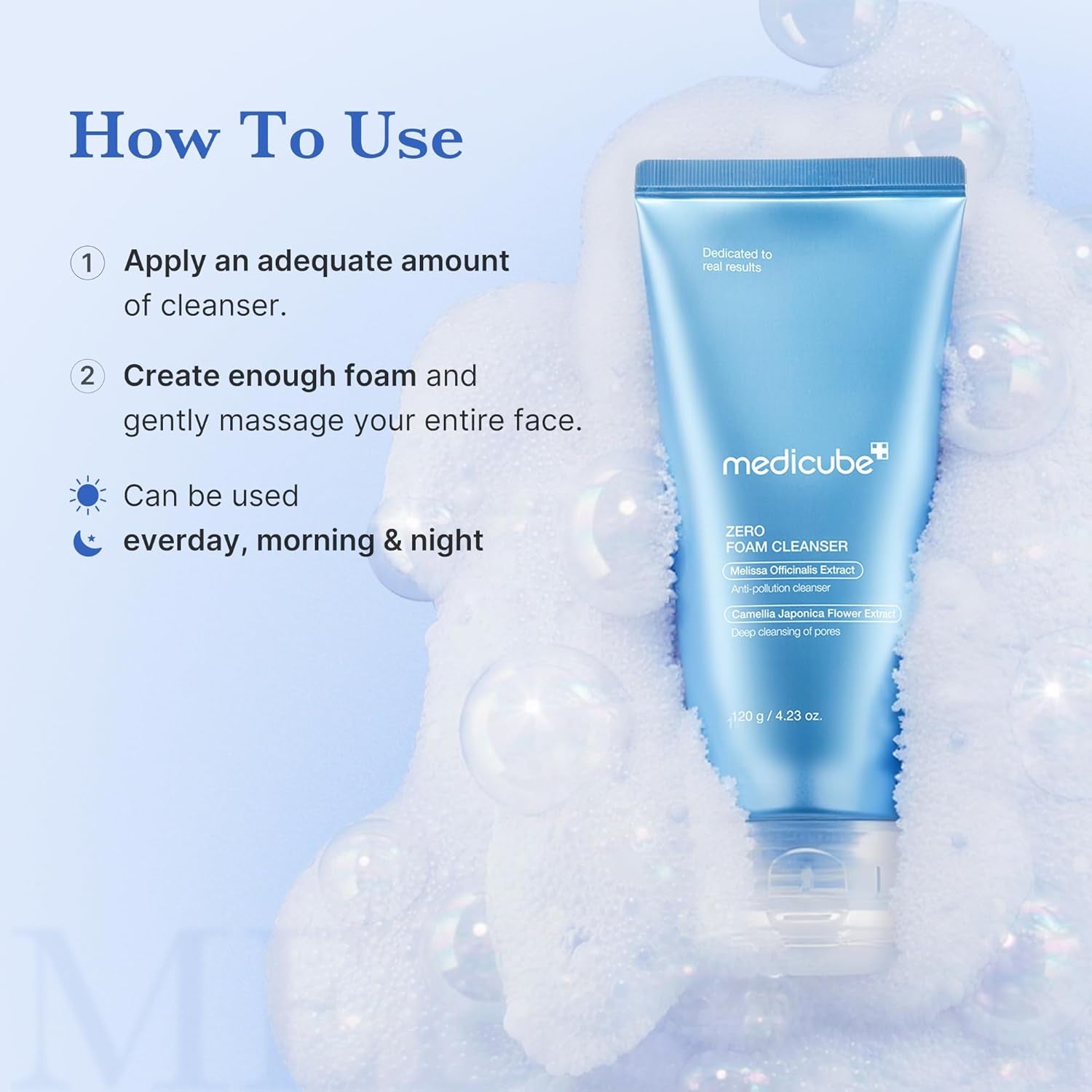 Zero Foam Cleanser for Sensitive Skin | Korean Facial Cleanser for Sebum Control, Pore Care & Moisture Balance