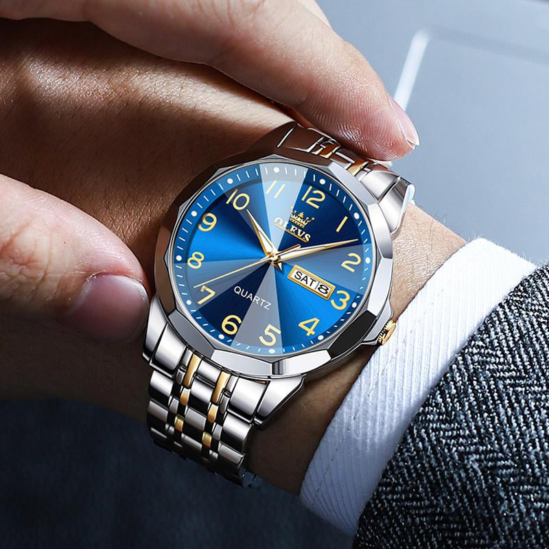 OLEVS Men'S Watches, Quartz Luxury Watches, Luminous Waterproof Chronograph Watches, Men'S Watches S K