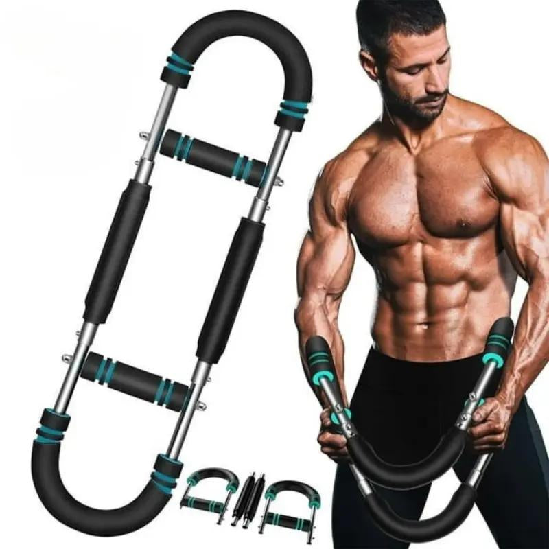 Arm Trainer、Chest Workout Strengthen Chest and Arm Muscles Men'S Fitness Trainer Detachable Portable Spring Resistance Home Fitness Equipment