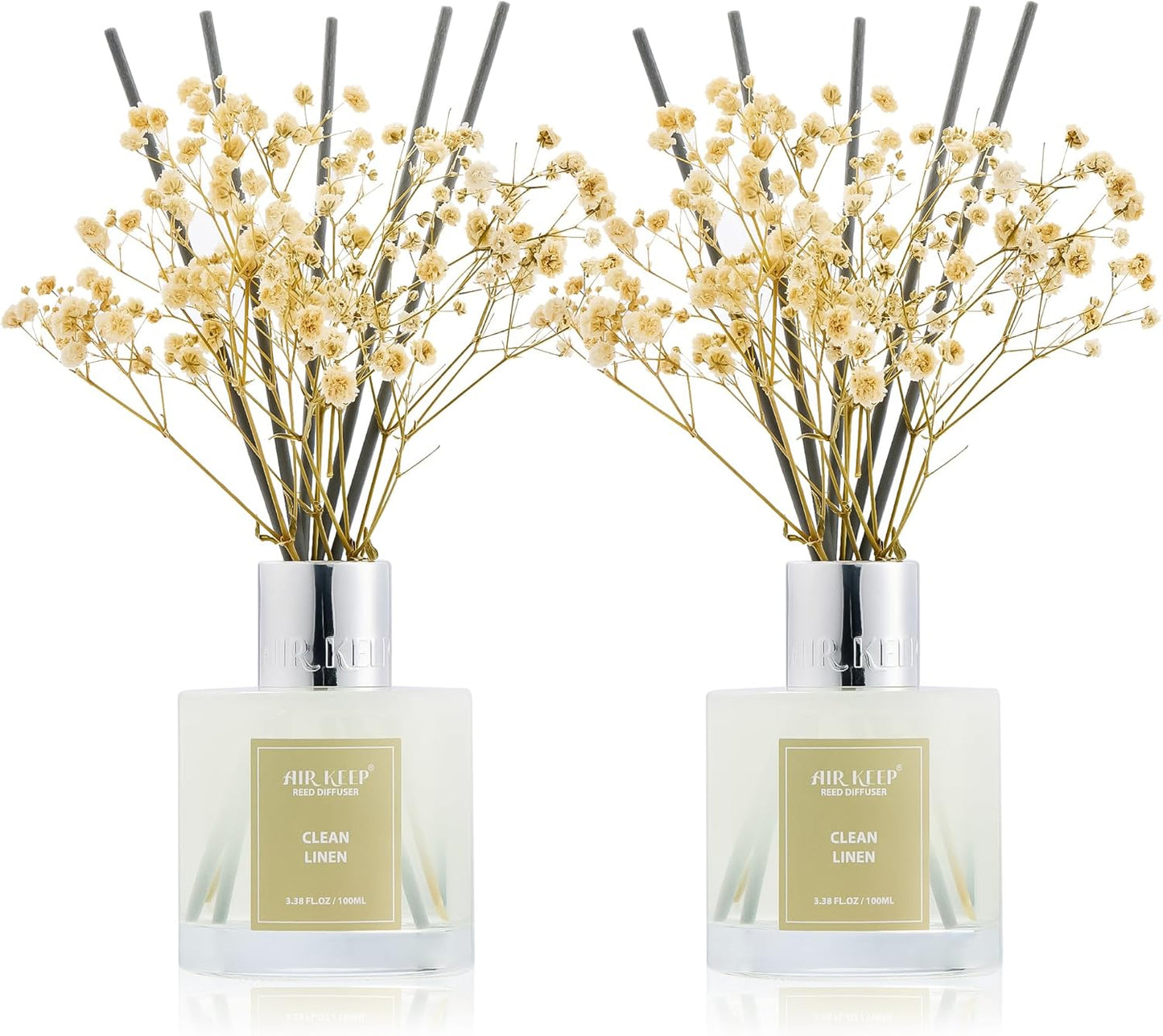 Clean Linen Reed Diffuser Set | Home Fragrance & Bathroom Decor