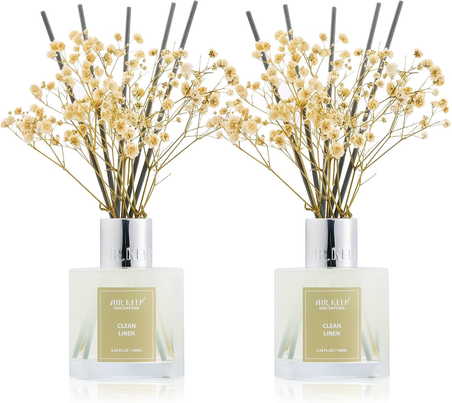 Clean Linen Reed Diffuser Set | Home Fragrance & Bathroom Decor