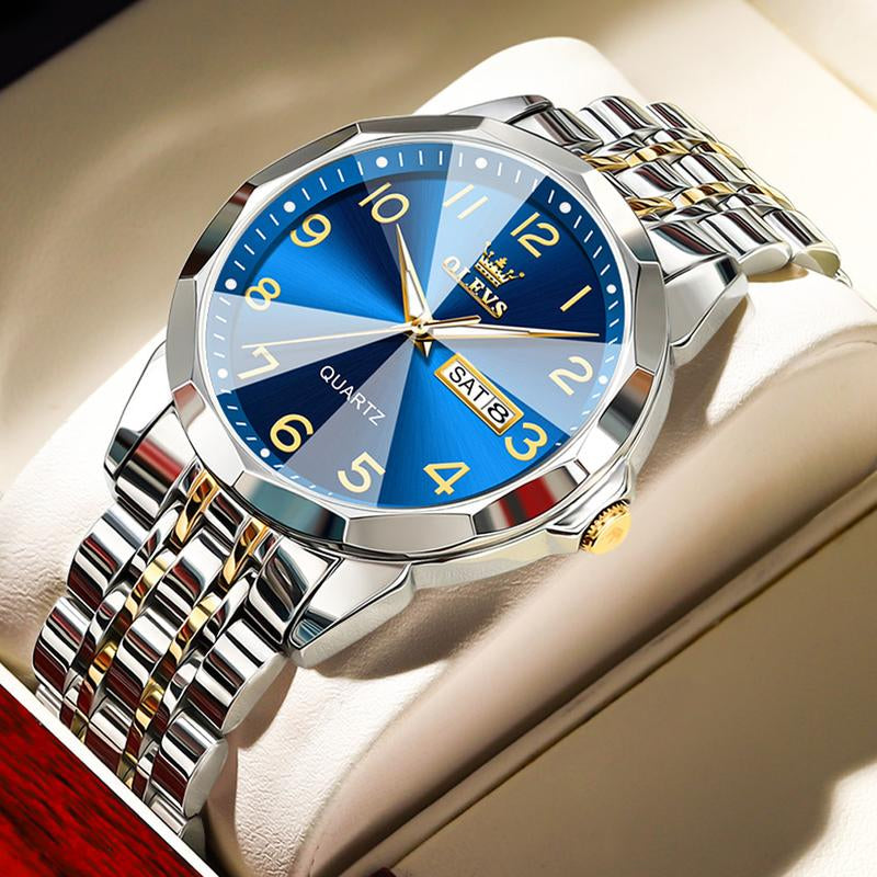 OLEVS Men'S Watches, Quartz Luxury Watches, Luminous Waterproof Chronograph Watches, Men'S Watches S K