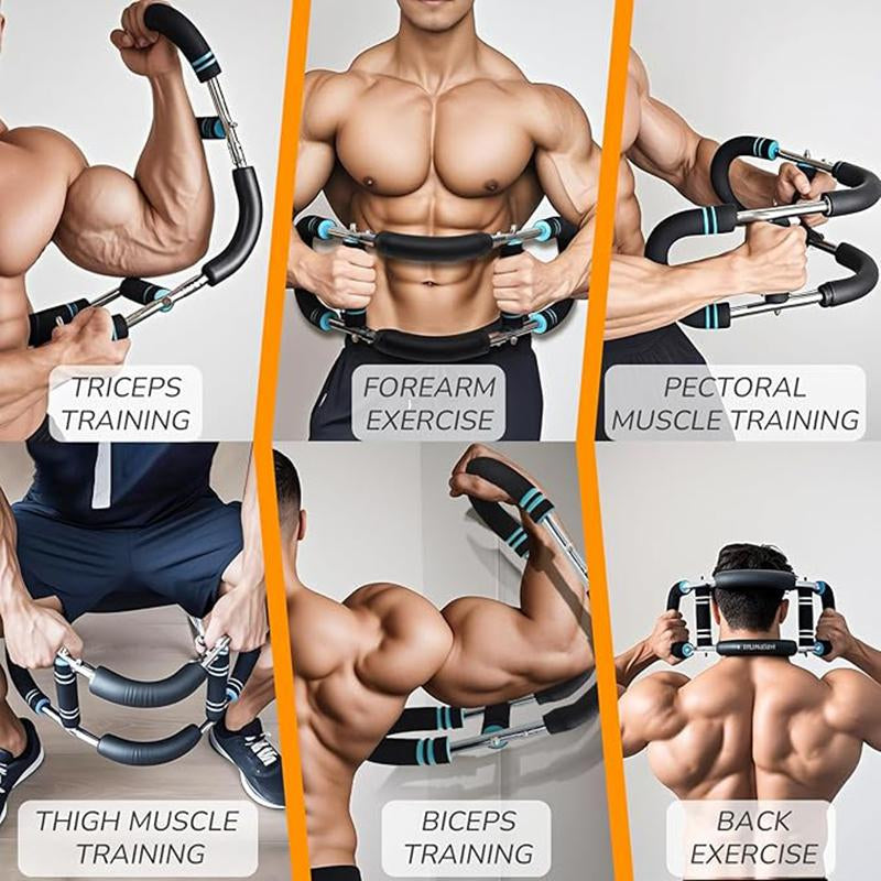 Arm Trainer、Chest Workout Strengthen Chest and Arm Muscles Men'S Fitness Trainer Detachable Portable Spring Resistance Home Fitness Equipment