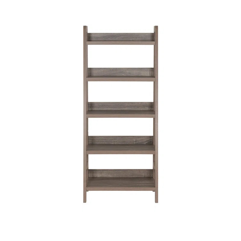 Eiland Ladder Bookcase | Modern 5-Tier Leaning Storage Shelf