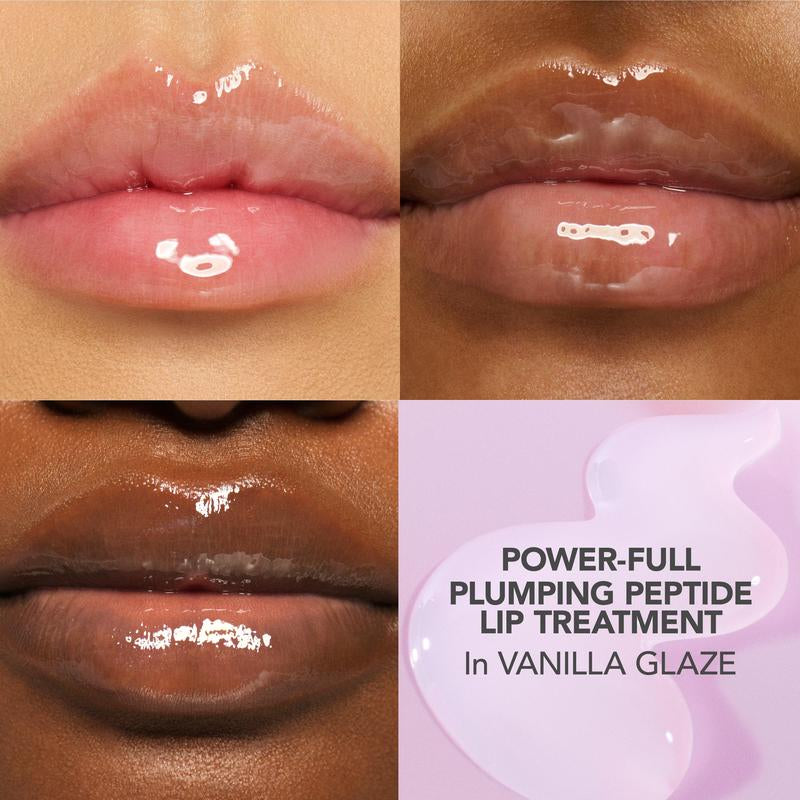BUXOM Power-Full Plumping Peptide Lip Treatment - 36 Hour Hydration & Moisturizer for Fuller Lips - Dermatologist Tested & Suitable for All Skin Types
