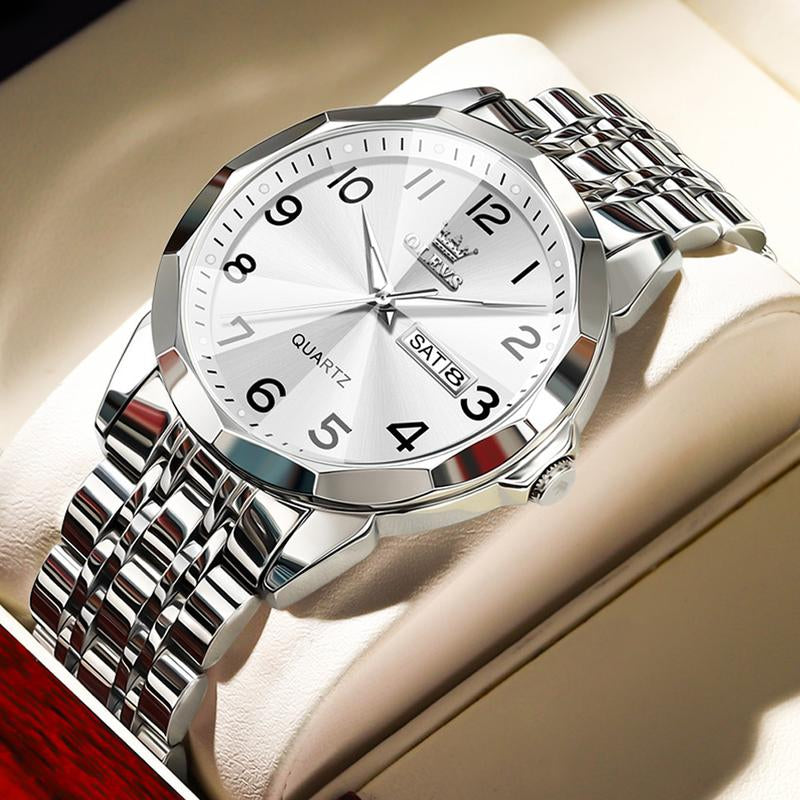OLEVS Men'S Watches, Quartz Luxury Watches, Luminous Waterproof Chronograph Watches, Men'S Watches S K