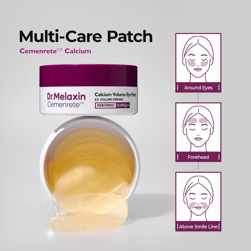 Dr.Melaxin Cemenrete Calcium Volume Eye Patch 60Ea - Anti-Aging, Drooping Eyelid, Puffiness | Korean Cosmetics, Firming & Moisture Mask