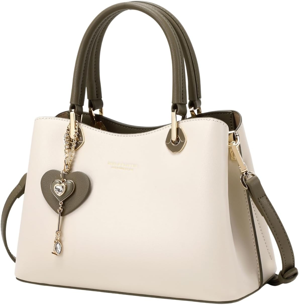 Women’s Top-Handle Vegan Leather Satchel | Detachable Strap Tote Handbag for Fashion & Everyday Use