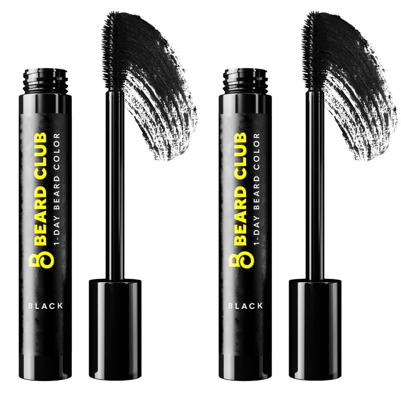 Beard Club One-Day Beard & Eyebrow Color - Available in Four Colors and Four Sizes - Temporary Color for Beard and Eyebrows, Covers Greys, Fills in Patches, and Enhances Volume - 30 Applications per Tube