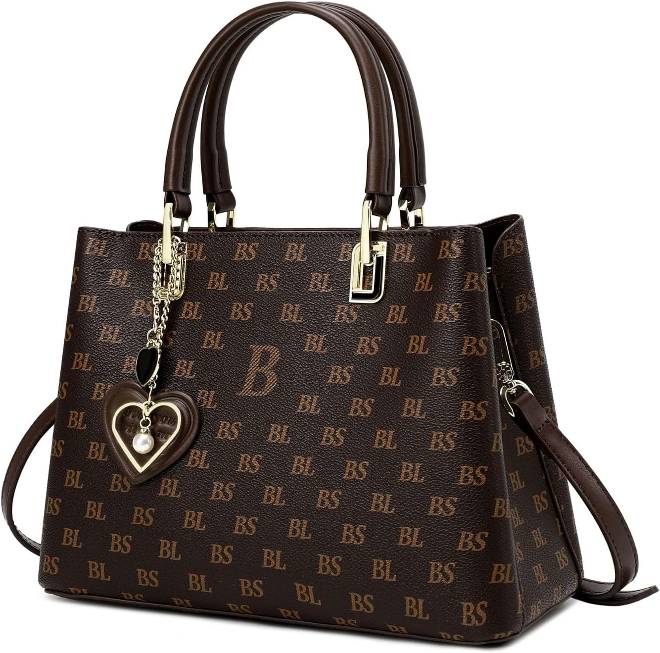 Women’s Top-Handle Vegan Leather Satchel | Detachable Strap Tote Handbag for Fashion & Everyday Use