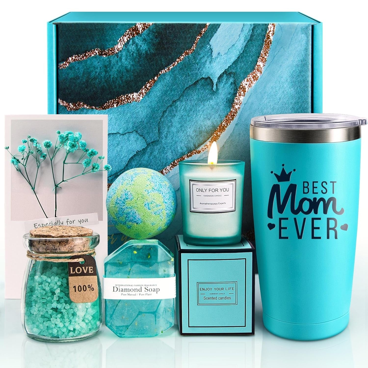 Birthday Gifts for Women, Relaxing Spa Gift Basket Set, Unique Gift Ideas for Women, Mother'S Day Gifts for Mom Sister Best Friend Wife, Employee Teacher Nurse Appreciation Gifts