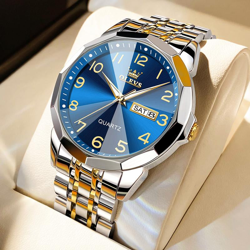 OLEVS Men'S Watches, Quartz Luxury Watches, Luminous Waterproof Chronograph Watches, Men'S Watches S K