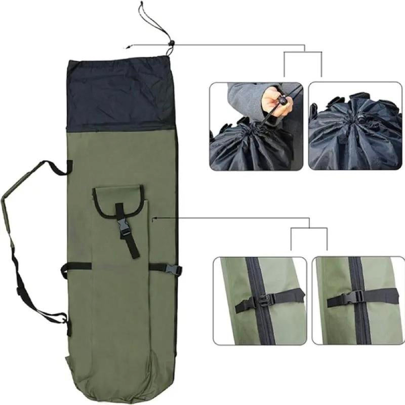 Multi-Function Fishing Pole Bag, Portable Fishing Tool Organizing Bag, Outdoor Fishing Accessory