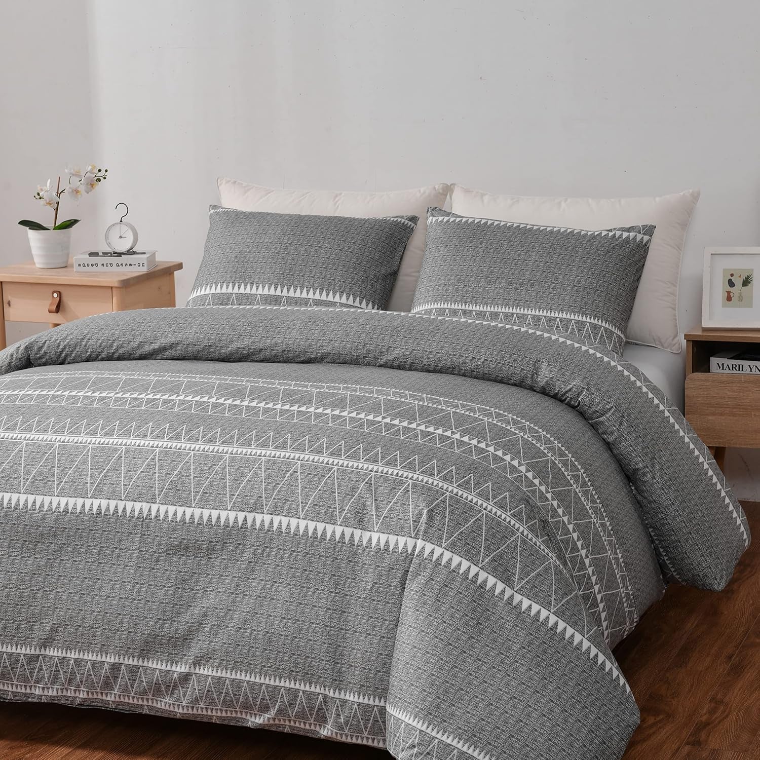 Bohemian Duvet Cover Set | Lightweight Duvet Cover with Pillow Sham