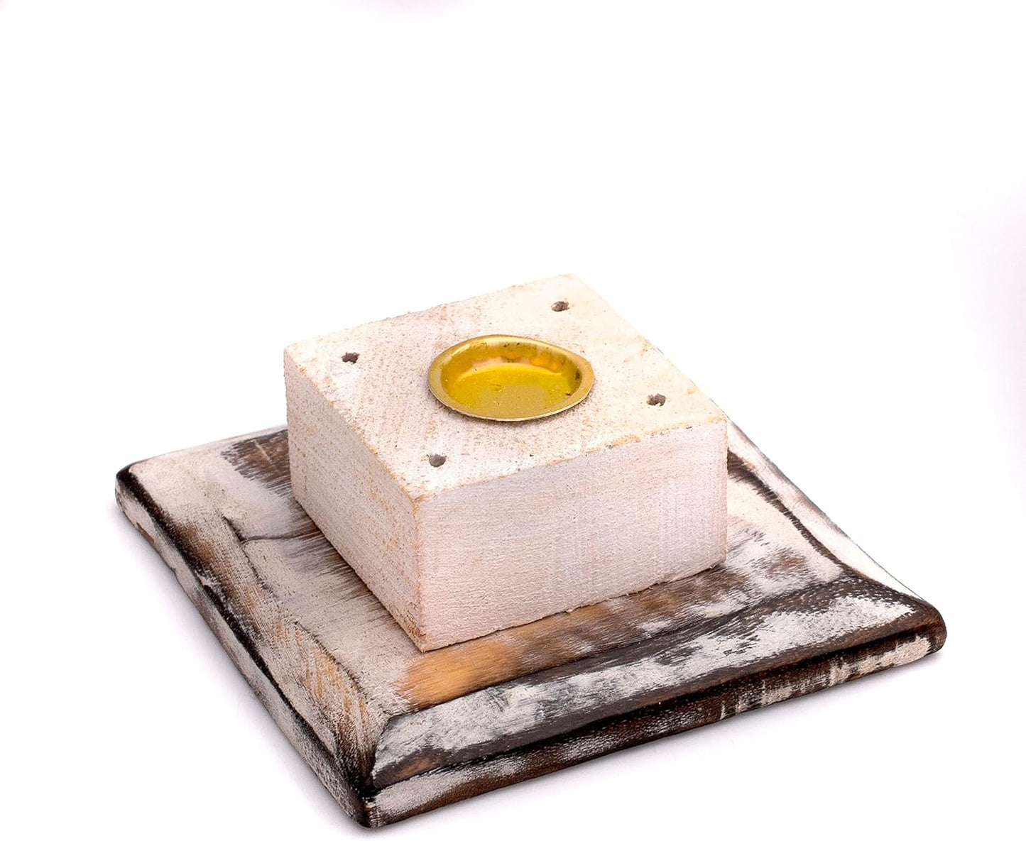 Wooden Incense Burner Tower | Stick & Cone Holder for Meditation & Home Fragrance