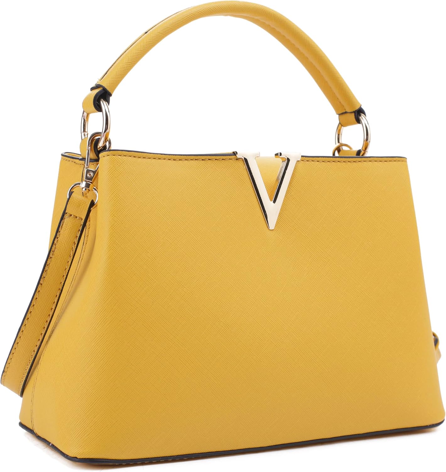 Women’s Small Satchel Bag | Classic Top Handle Crossbody Handbag with Shoulder Strap