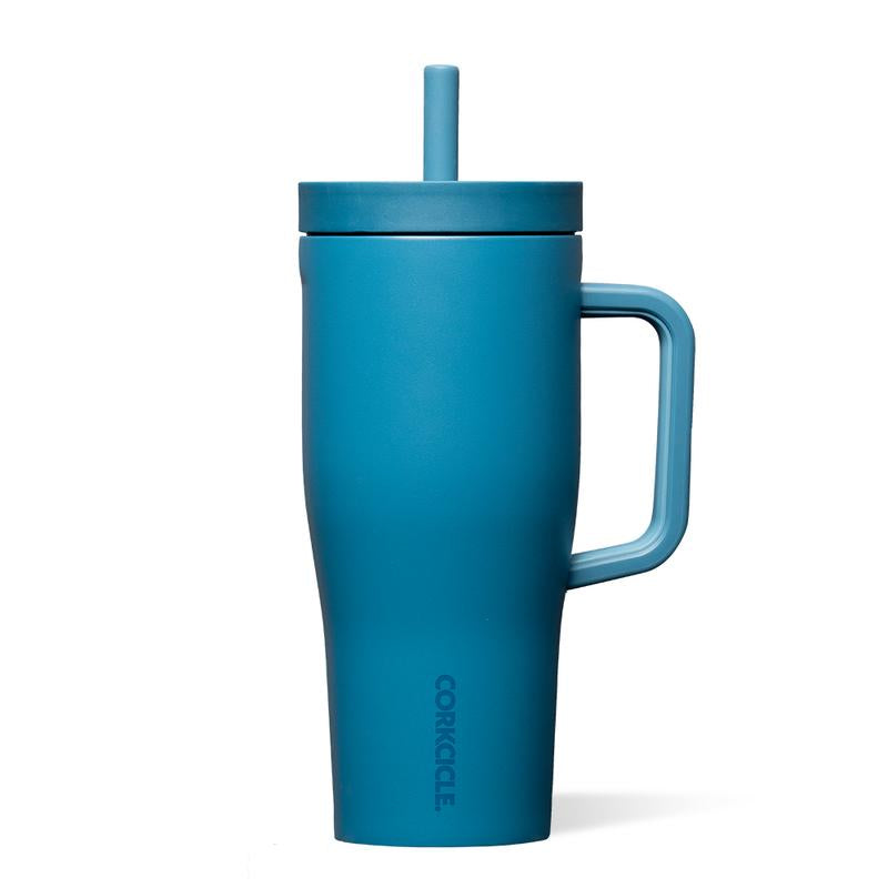 Corkcicle 22Oz Cruiser Tumbler - Leakproof, Insulated, Silicone Straw & Handle, 20-Hour Cold Retention, Dishwasher Safe Drinkware