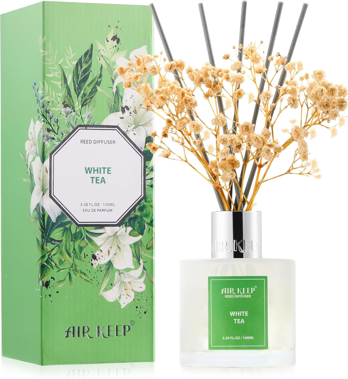 Clean Linen Reed Diffuser Set | Home Fragrance & Bathroom Decor