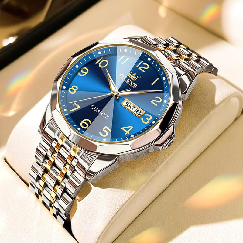 OLEVS Men'S Watches, Quartz Luxury Watches, Luminous Waterproof Chronograph Watches, Men'S Watches S K