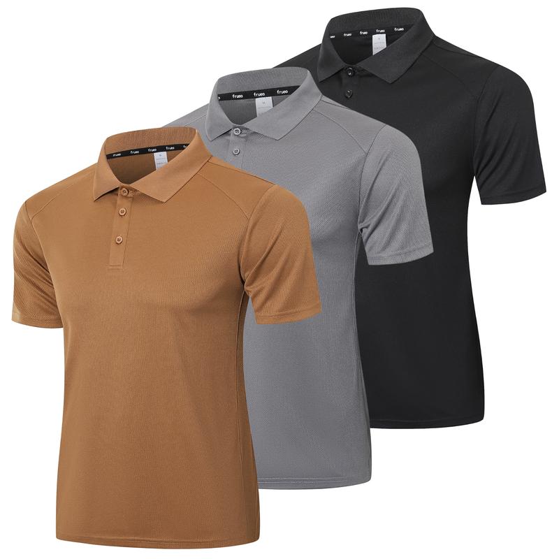 Men’s 3-Pack Performance Polo Shirts | Quick-Dry, Moisture-Wicking