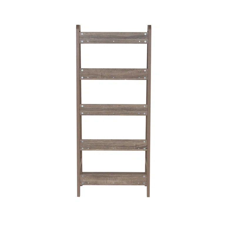 Eiland Ladder Bookcase | Modern 5-Tier Leaning Storage Shelf