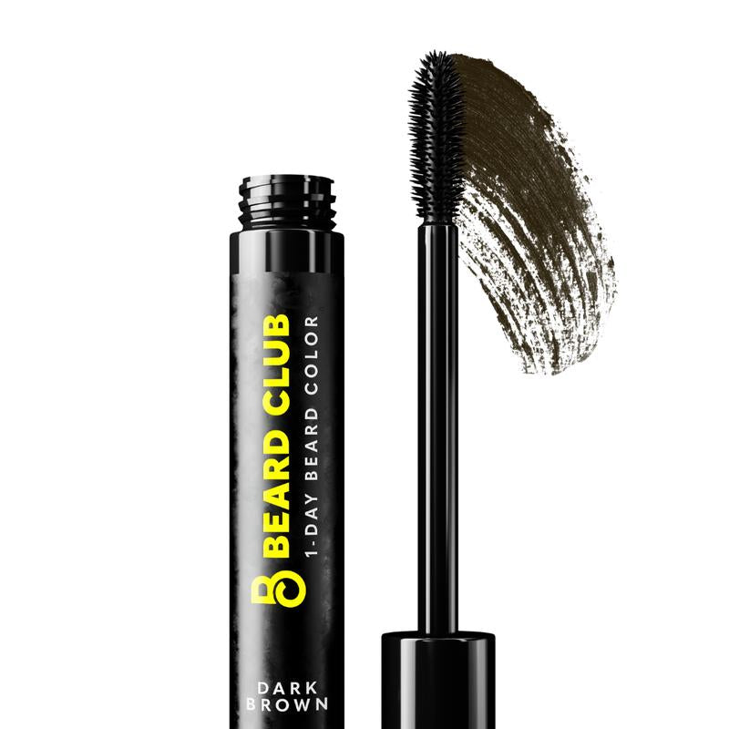Beard Club One-Day Beard & Eyebrow Color - Available in Four Colors and Four Sizes - Temporary Color for Beard and Eyebrows, Covers Greys, Fills in Patches, and Enhances Volume - 30 Applications per Tube