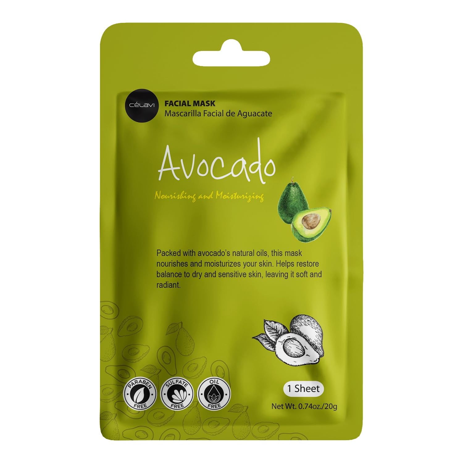 Essence Facial Face Mask Paper Sheet Korea Skin Care Moisturizing 12 Pack (Mix - 2 of Each)